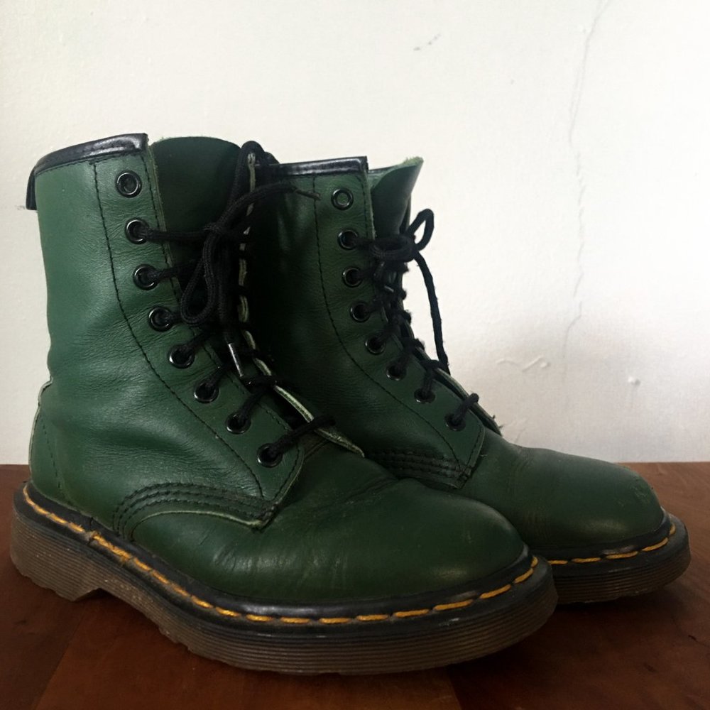 Green Doc Martens